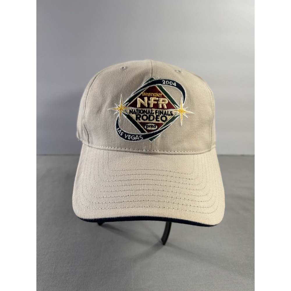 Vintage Wrangler NFR 2004 Las Vegas Strap Back Hat Rodeo Western Cowboy